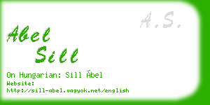 abel sill business card